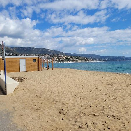 Appartement Paisible Avec Vue Panoramique Mer Et Acces Direct Plage Bormes-les-Mimosas Bagian luar foto