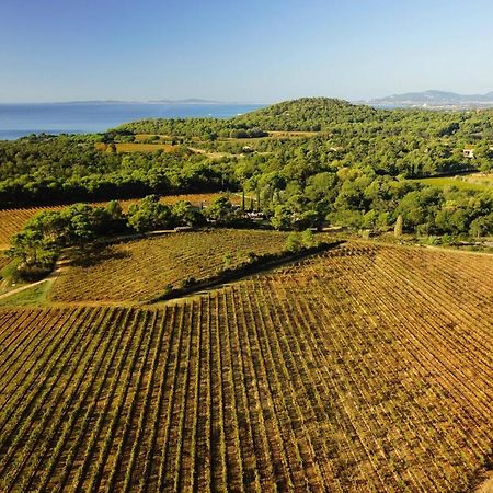 Appartement Paisible Avec Vue Panoramique Mer Et Acces Direct Plage Bormes-les-Mimosas Bagian luar foto
